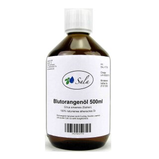 Sala Blutorangenöl ätherisches Öl naturrein 500 ml Glasflasche