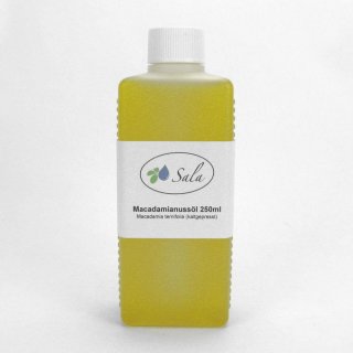 Sala Macadamia Nut Oil cold pressed food grade conv. 250 ml HDPE bottle