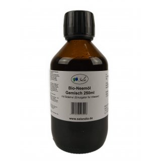 Sala Neem Oil cold pressed organic with Salamul emulsifier 250 ml glass bottle