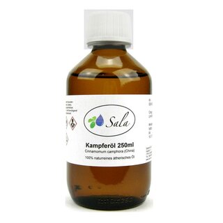 Sala Kampferöl ätherisches Öl naturrein 250 ml Glasflasche
