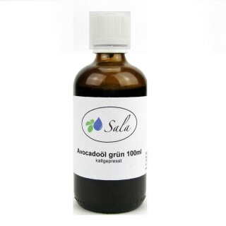 Sala Avocado Oil raw green cold pressed 100 ml glass bottle