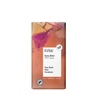 Vivani Feine Dark  Chocolate 71% Cacao organic 100 g