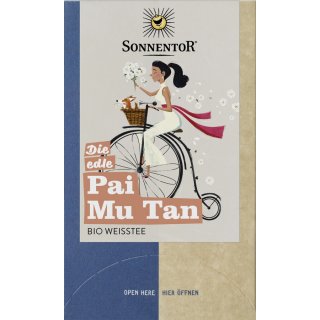 Sonnentor Pai Mu Tan White Tea vegan organic 18 x 1 g teabags