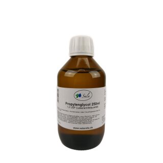 Sala Propylenglykol 1,2-Propandiol 99,8% E1520 USP Ph. Eur. 250 ml Glasflasche