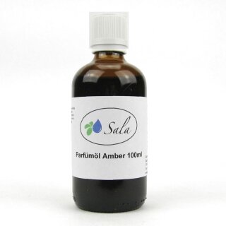 Sala Amber perfume oil 100 ml glass bottle