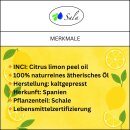 Sala Zitronenöl Aroma ätherisches Öl naturrein 250 ml Glasflasche