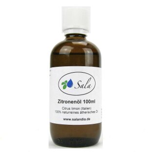 Sala Zitronenöl ätherisches Öl naturrein 100 ml Glasflasche