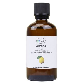 Sala Zitronenöl Aroma ätherisches Öl naturrein 100 ml Glasflasche