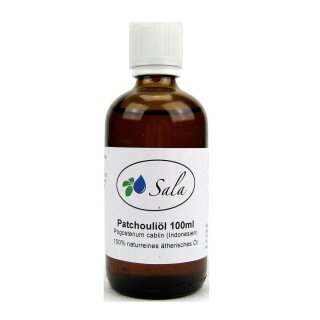 Sala Patchouliöl ätherisches Öl naturrein 100 ml Glasflasche