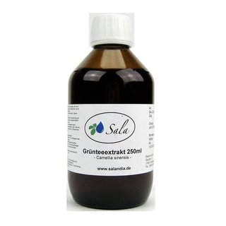 Sala Green Tea Extract 250 ml glass bottle