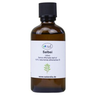 Sala Salbeiöl Aroma ätherisches Öl naturrein 100 ml Glasflasche