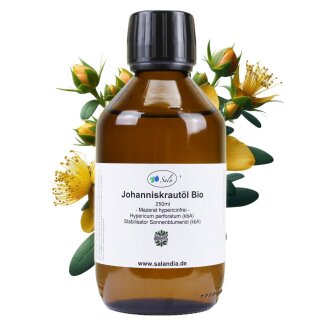 Sala St.-John`s-wort oil hypericin free organic 250 ml glass bottle