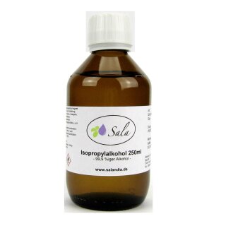 Sala Isopropylalkohol 99,9% Isopropanol 250 ml Glasflasche