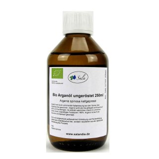 Sala Argan Oil cold pressed organic 250 ml glass bottle