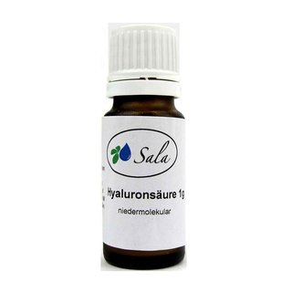 Sala Hyaluronan Hyaluronic Acid low molecular 1 g glass bottle