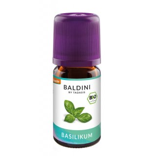 Baldini Organic Aroma Essential Oil Basil demeter 10 ml