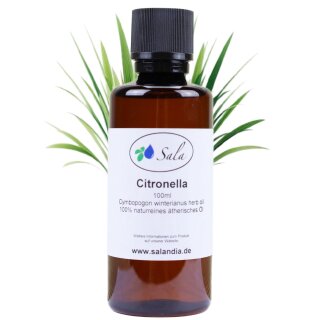 Sala Citronellaöl Aroma ätherisches Öl naturrein 100 ml PET Flasche