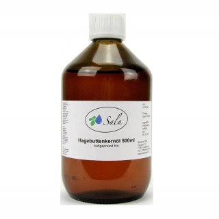 Sala Hagebuttenkernöl Wildrosenöl kaltgepresst BIO 500 ml Glasflasche