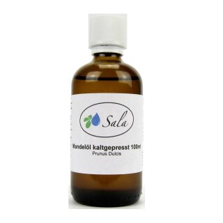 Sala Almond Oil cold pressed conv. 100 ml glass bottle