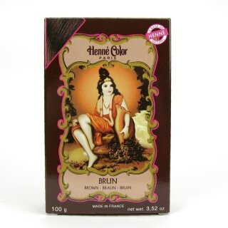 NJD Henna Color Pflanzenhaarfarbe Pulver Braun Brun 100 g