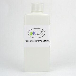 Sala Rose Water Ph. Eur. 250 ml HDPE bottle