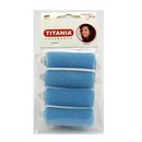 Titania Foam Hair Curler 25 mm 4er pack blue