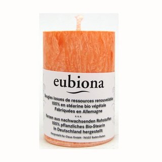 Eubiona Stearin Pillar Candle 56 x 80 orange