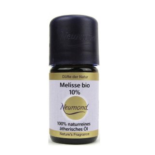Neumond Melissa 10 % essential oil pure organic in Organic Alcohol 5 ml