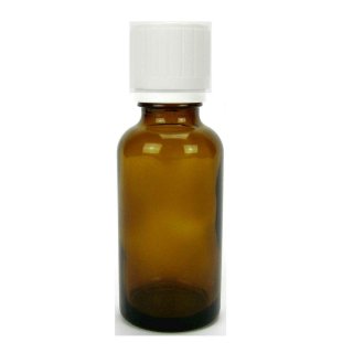 Sala Brown Glass Bottle DIN 18 Dropper & Tamper-Evident Closure 30 ml