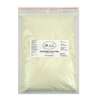 Sala Cocoa Butter Powder food grade 500 g bag