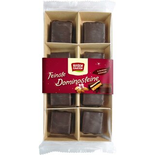 Rosengarten Fine Dominoes Dark Chocolate with Apple Filling vegan organic 140 g