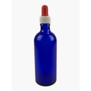 Sala Blue Glass Bottle DIN 18 Pipet 100 ml