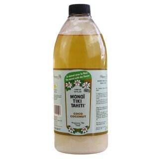 Monoi Tiki Tahiti Coconut Oil 1 L 1000 ml PET bottle