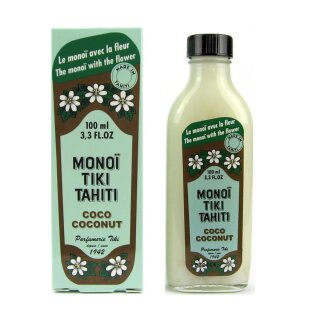 Monoi Tiki Tahiti Coconut 100 ml glass bottle