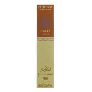 Farfalla Faircense Incense Sticks Amber Cocooning 10 pcs.