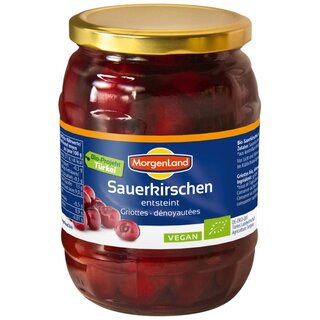 Morgenland Sour Cherries pitted organic 700 g drip off weight 320 g