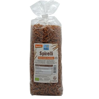 Pural Spirelli Spelt Whole Grain vegan demeter organic 500 g