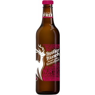 Heißer Hirsch Family Punch Red Apple Plum non alcoholic vegan organic 750 ml glass bottle
