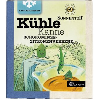 Sonnentor Kühle Kanne Schokominze Zitronenverbene bio 16 x 2 g Aufgussbeutel