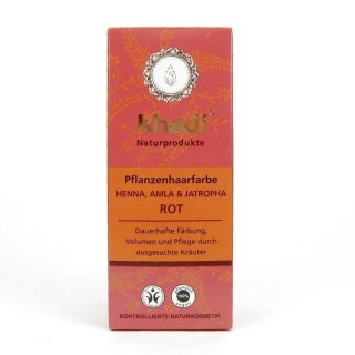 Khadi Natural Hair Color Henna Amla Jatropha Red 100 g