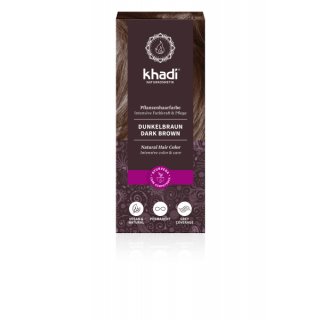 Khadi Natural Hair Color dark brown vegan 100 g