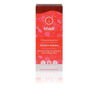 Khadi Pflanzenhaarfarbe Reines Henna Rot 100 g