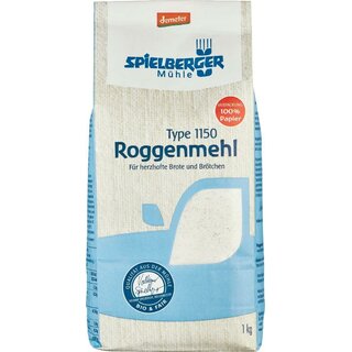 Spielberger Rye Flour Type 1150 demeter organic 1 kg 1000 g