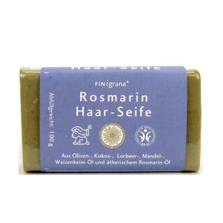 Finigrana Aleppo Haarseife mit Rosmarinöl 100 g