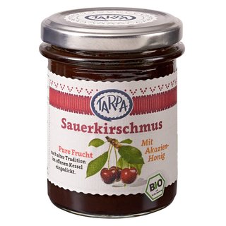 Tarpa Sour Cherry Mush with acacia honey organic 220 g