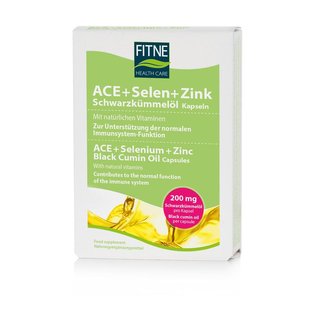 Fitne ACE + Selenium + Zinc Black Cumin Oil Capsules 60 pcs. 32 g