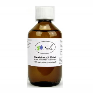 Sala Sandalwood essential oil Amyris 100% pure 250 ml glass bottle