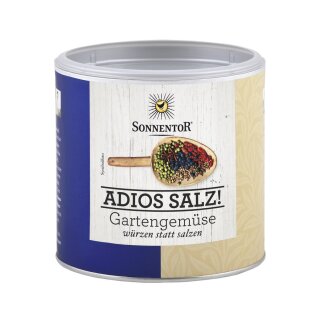 Sonnentor Adios Salz Garden Vegetables vegan organic 170 g big can