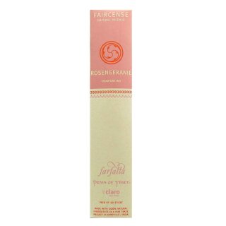 Farfalla Faircense Incense Sticks Rose Geranium Comforting 10 pcs.