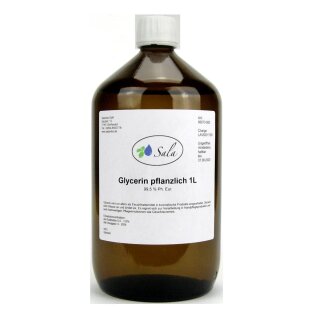 Sala Glycerin E422 pflanzlich 99,5% Ph. Eur. 1 L 1000 ml Glasflasche